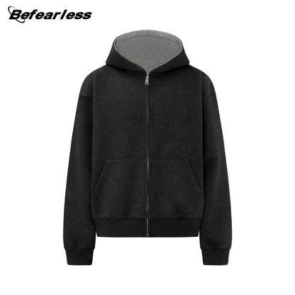 Air Layer Color Block Zipper Hoodie WN26212
