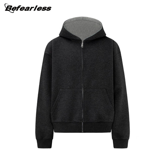 Air Layer Color Block Zipper Hoodie WN26212