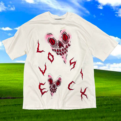 Graffiti Print Short Sleeve T-Shirt WN18751