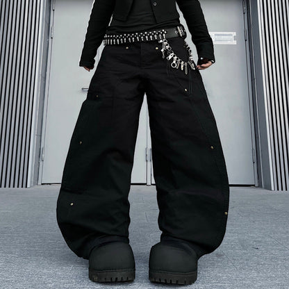 Panel Seam Wide Leg Pants WN24187