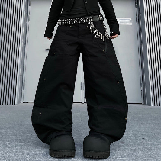 Panel Seam Wide Leg Pants WN24187