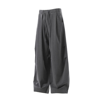 Deconstruction Pleats Curved Trousers WN26012