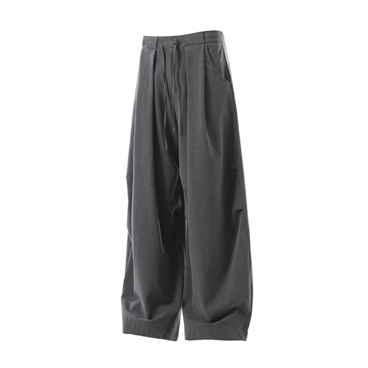 Deconstruction Pleats Curved Trousers WN26012