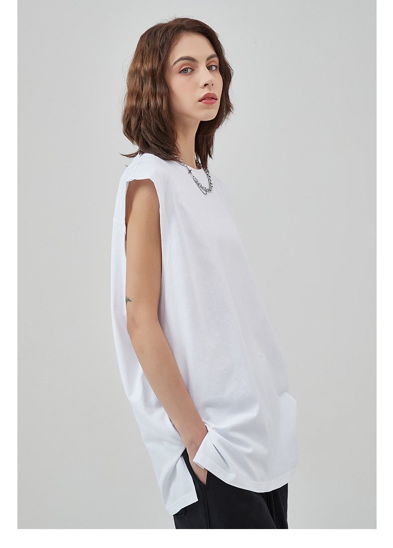 Oversize Sleeveless T-shirt WN6637 – WONDER NOAH
