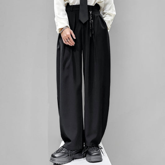 Curved Cut Wide Leg Trousers WN23953