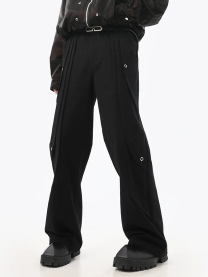 Pleats Straight Trousers WN10449