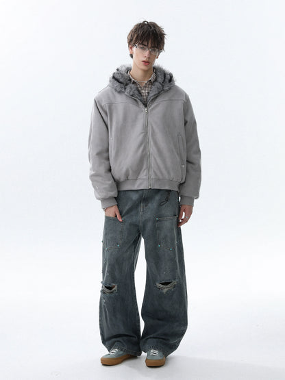 Reversible Thick Hooded Jacket WN22086