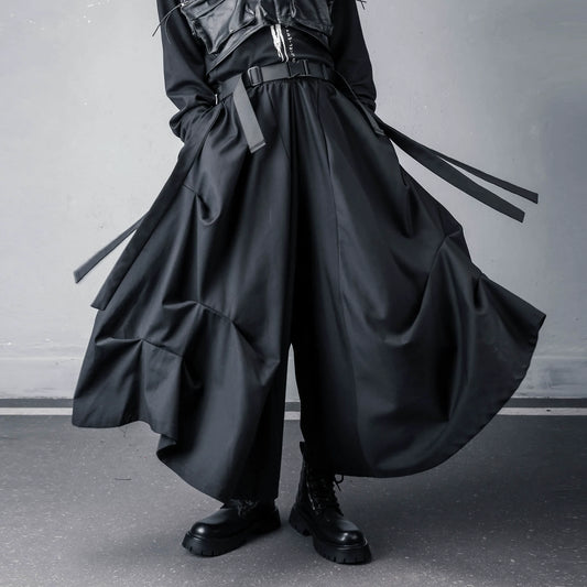 Pleats A-Line Wide Leg Pants WN22585