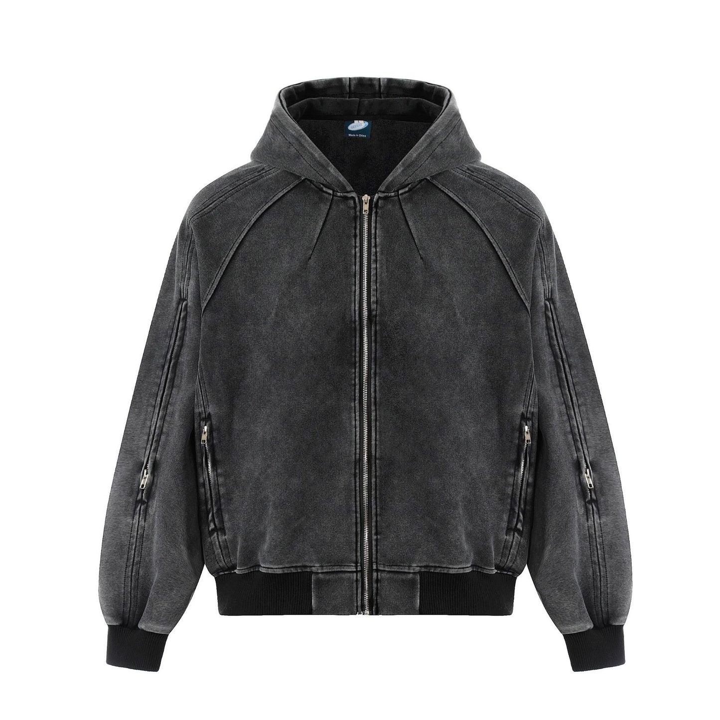 Heavyweight Washed Zipper Hoodie WN25707