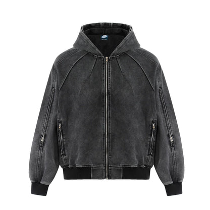 Heavyweight Washed Zipper Hoodie WN25707