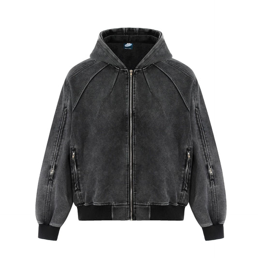 Heavyweight Washed Zipper Hoodie WN25707