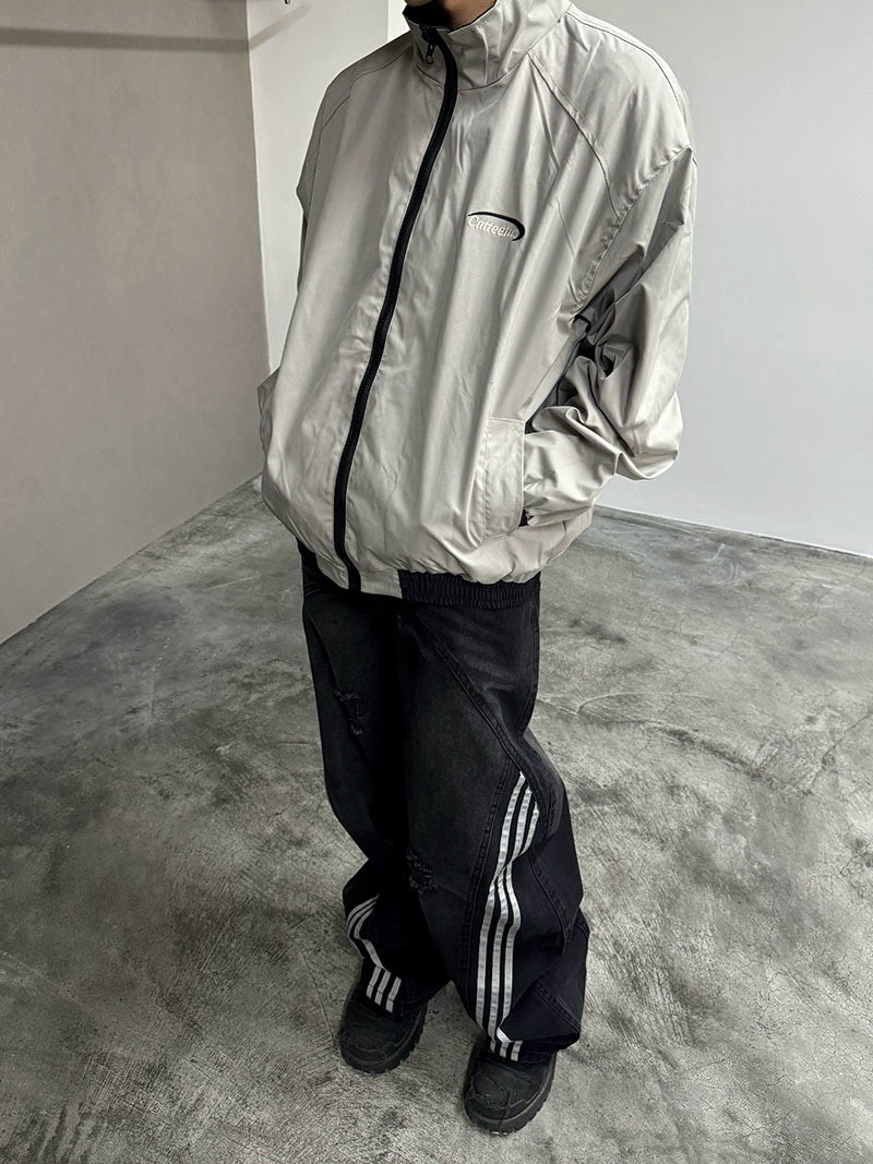 Stand Neck Reversible Zipper Jacket WN21173