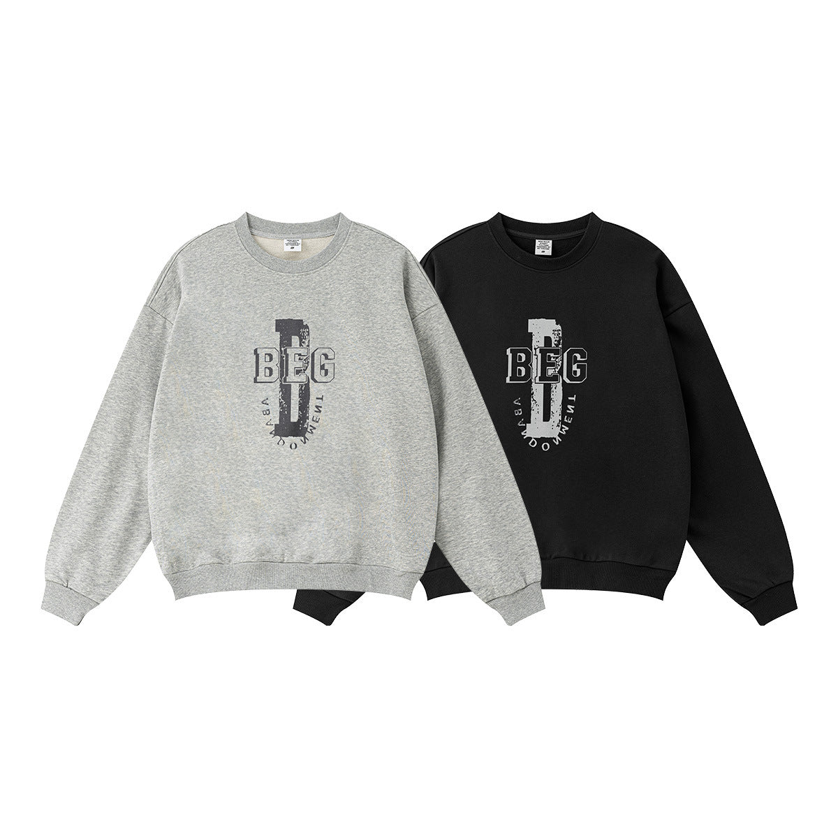 Print Oversize Crewneck Sweatshirt WN9949