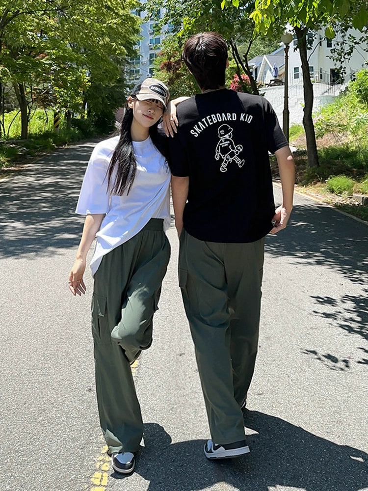 Cartoon Print Oversize Short Sleeve T-Shirt WN20255