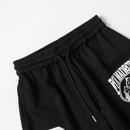 Number Graphic Wide Leg Sweatpants WN28123