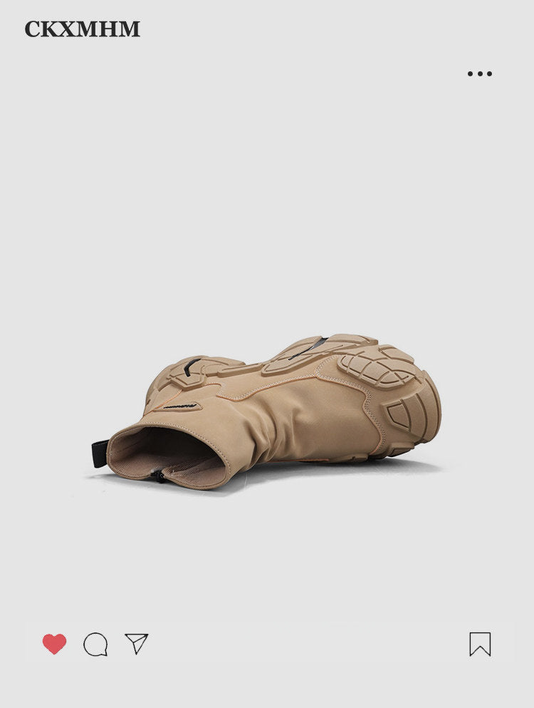 Thick Sole Non-Slip Wear-Resistant High-Top Outdoor Hiking Shoes WN23374