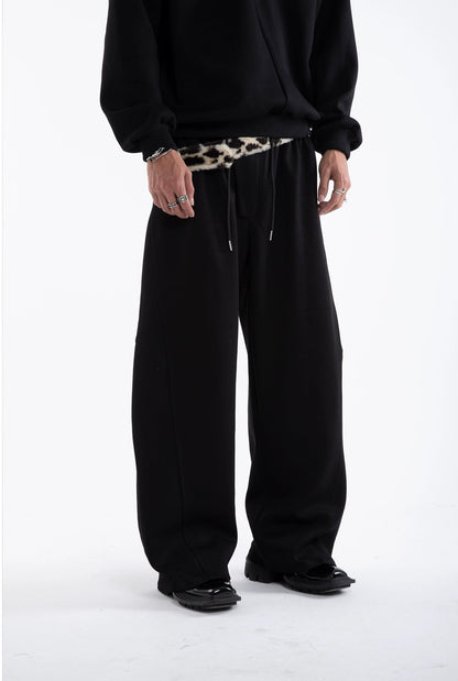 Multi-Button Zipper Hoodie & Wide Leg Sweatpants Setup WN20645