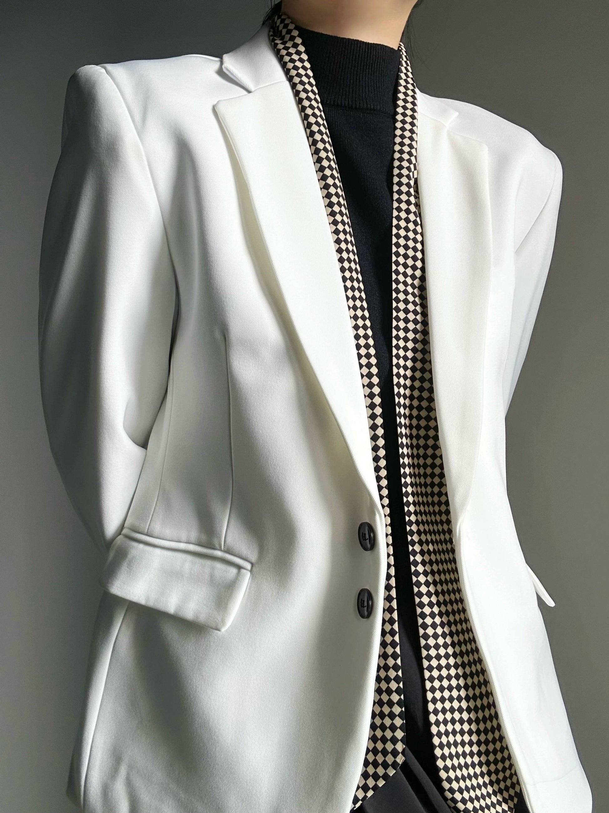 Checkered Stripes Scarf WN19669