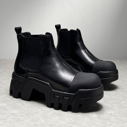 Side Gore Platform Thick Sole Short Boots WN24633