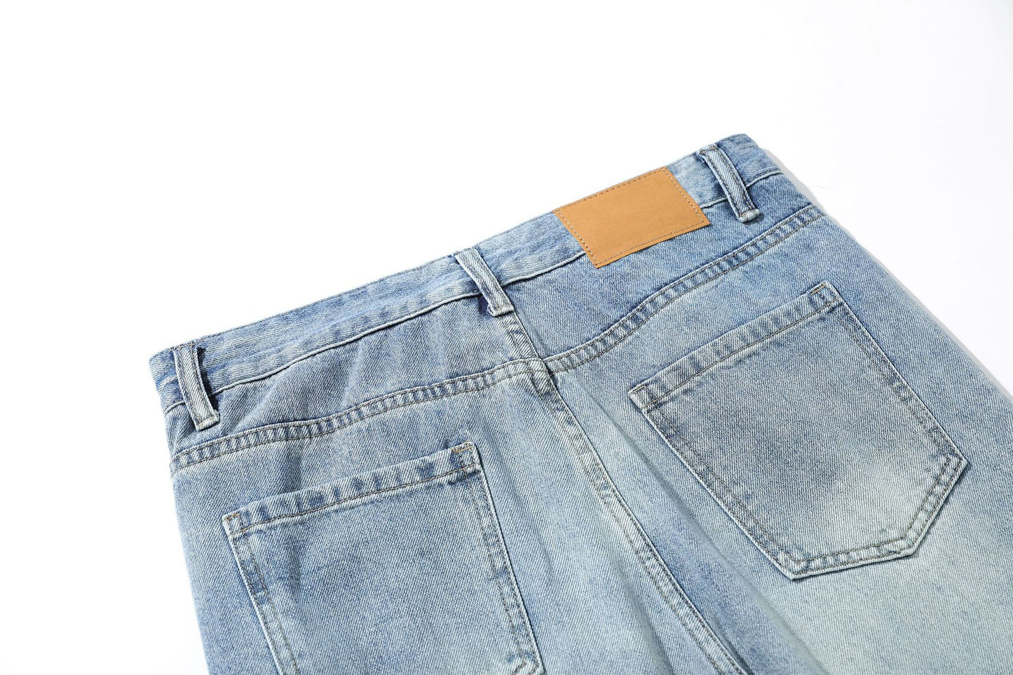 Washed Damage Flare Denim Jeans WN26095