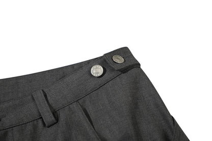 Side Pocket Wide Leg Half Pants WN15553