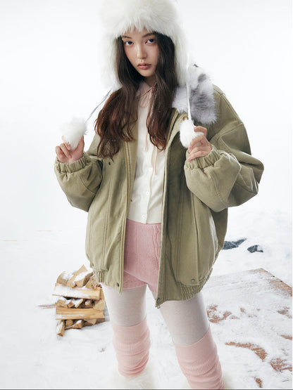 Washed Puffer Jacket WN21907