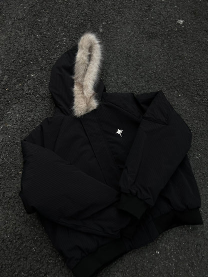 Fake Fur Hooded Padded Jacket WN28079