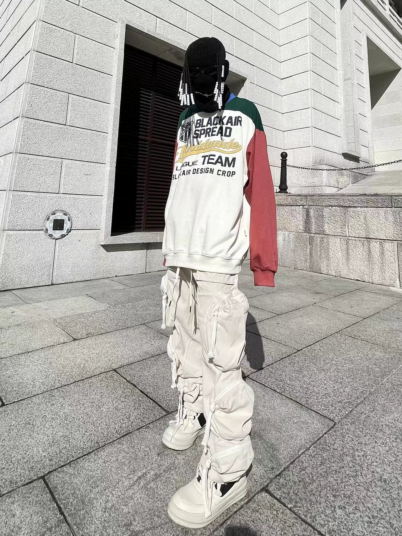 Drawstring Multi-Pocket Design Cargo Pants WN18141