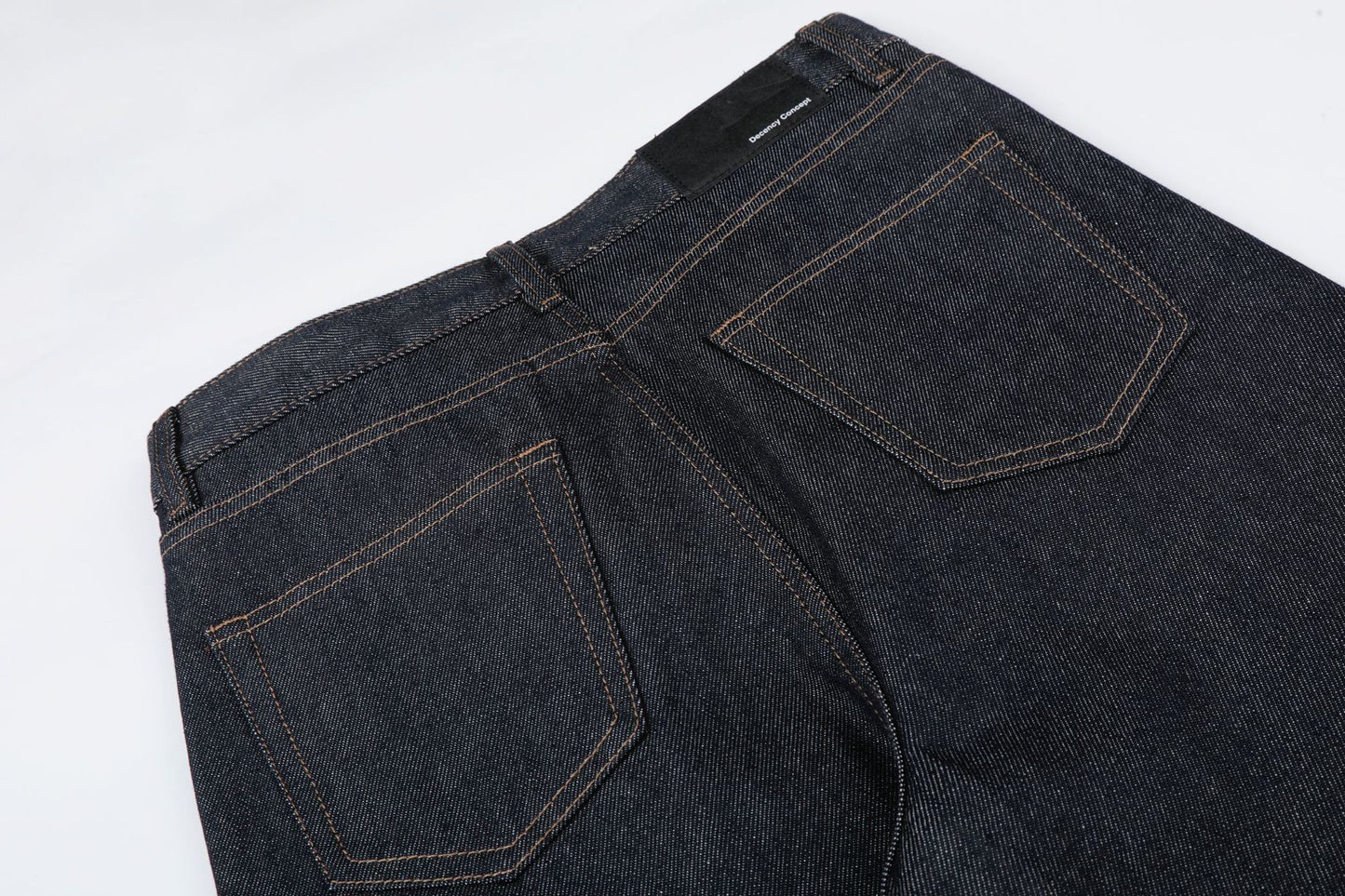 Washed Metal Buckle Wide Leg Denim Jeans WN26169