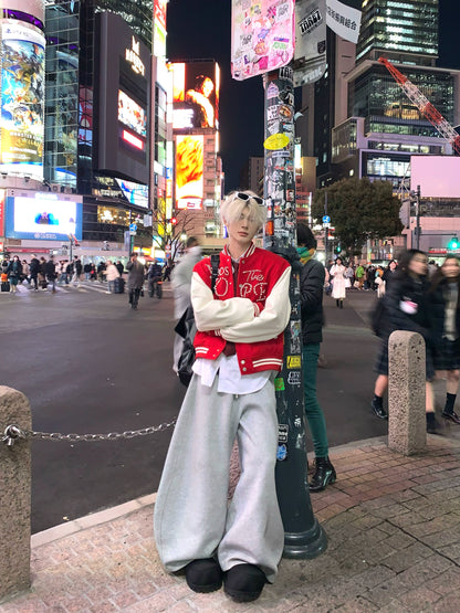 Colorblock Knit Patchwork Jacket WN19836