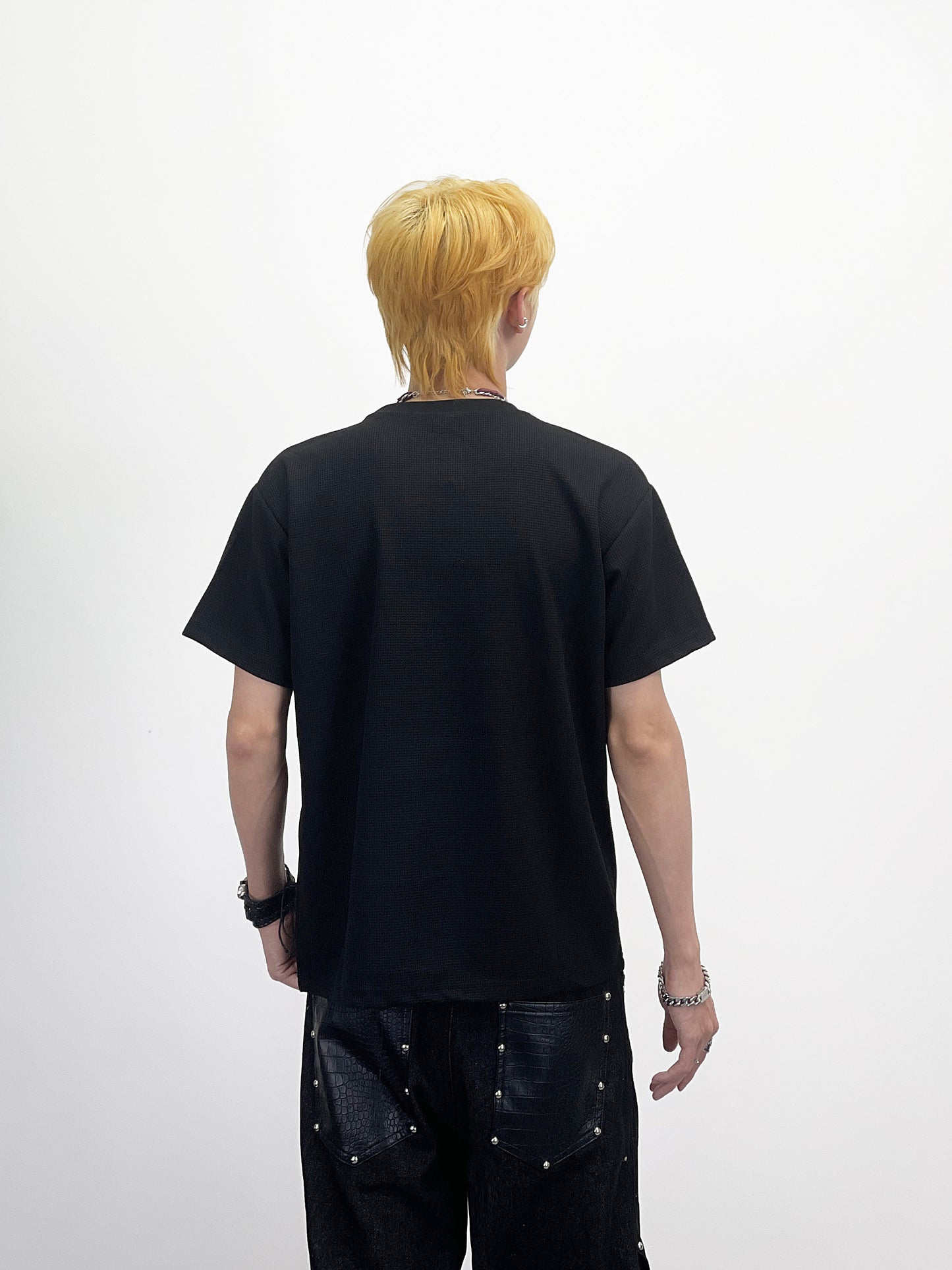 Rock Band Portrait Print Heavyweight Short Sleeve T-Shirt WN24250