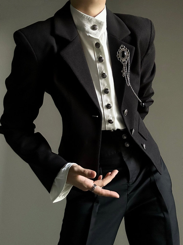 Waist-Shaping Corduroy Tailored Jacket WN23122