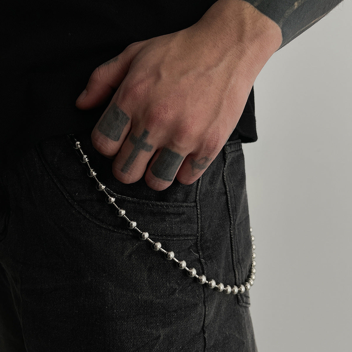 Studs Metal Pants Chain WN21070
