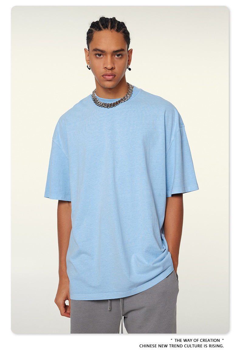 Washed Oversize Short-sleeve T-shirt WN6457