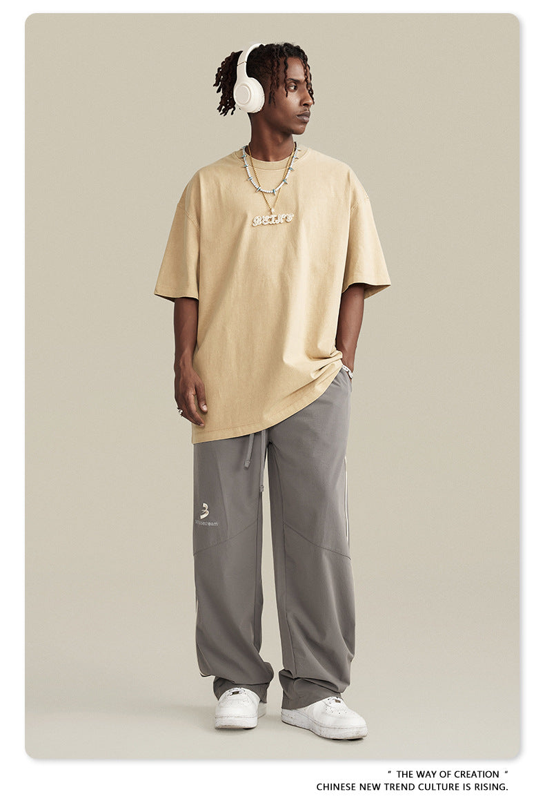 Washed Oversize Short-sleeve T-shirt WN6457