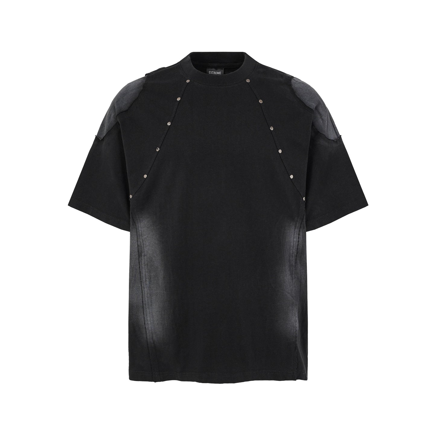 Studs Washed Short Sleeve T-Shirt WN25501