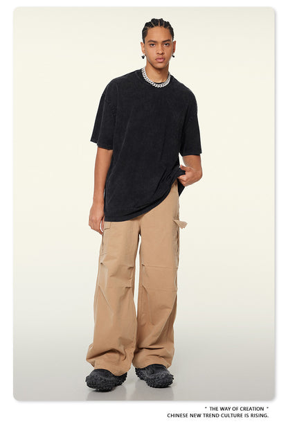 Washed Heavyweight Oversize Short Sleeve T-Shirt WN6078