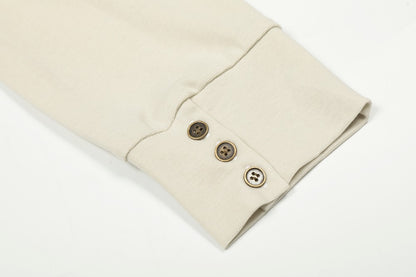 Letter Print Studs Detail Long Sleeve T-Shirt WN28032