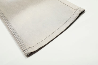Washed Whiskers Wide Leg Denim Jeans WN25837