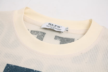 Portrait Graphic Waffle Long Sleeve T-Shirt WN26010