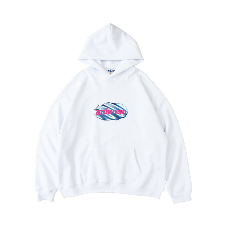 Oversize Print Hoodie WN12573