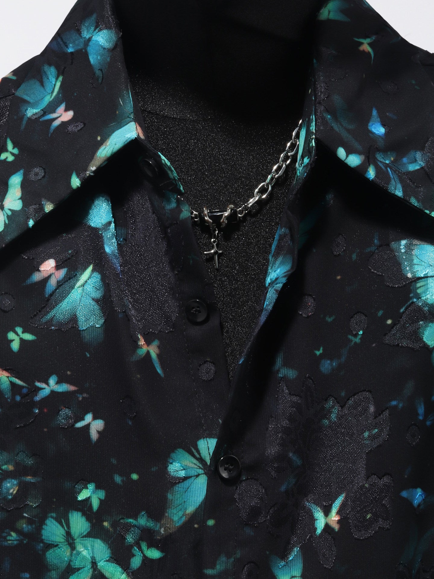 Butterfly Pattern Oversize Shirt WN23705