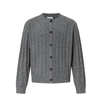 Textured Stripe Oversize Knit Cardigan WN21397