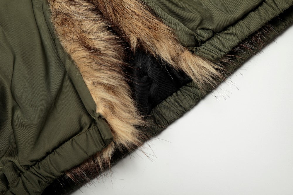 Fake Fur Trim Hooded Oversize Puffer Jacket WN27923