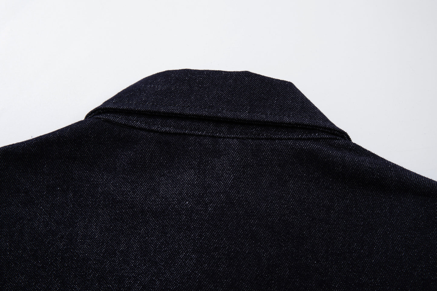 Washed Raw Denim Metal Buckle Jacket & Wide Leg Denim Jeans Setup WN23048