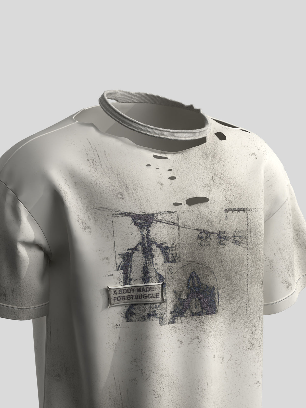 Damage Graphic Short Sleeve T-Shirt WN27140
