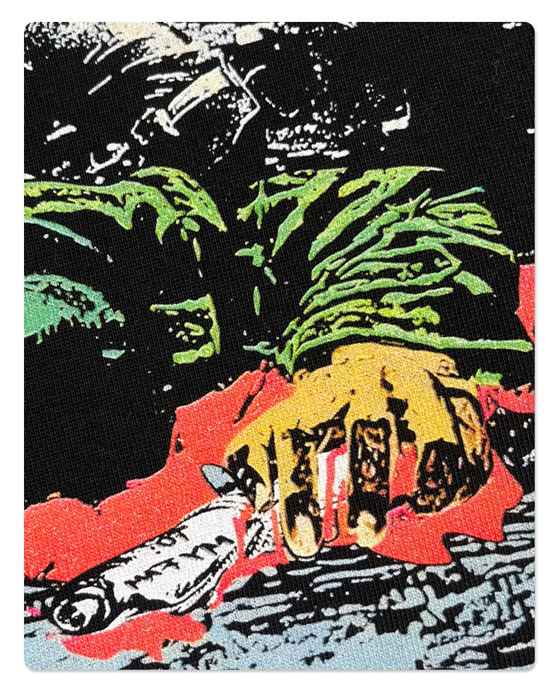 Fake Layered White Ink Digital Print Long Sleeve T-Shirt WN10003