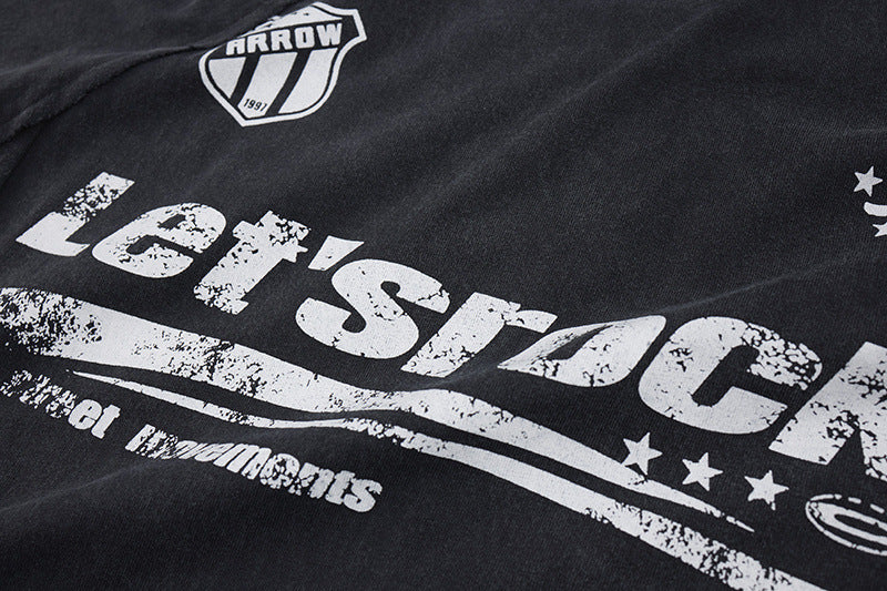 Washed Logo Print Short Sleeve T-Shirt WN25811