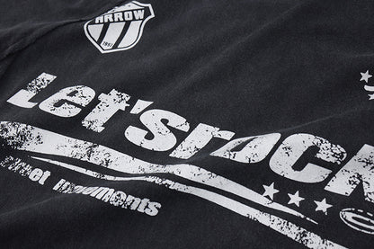 Washed Logo Print Short Sleeve T-Shirt WN25811