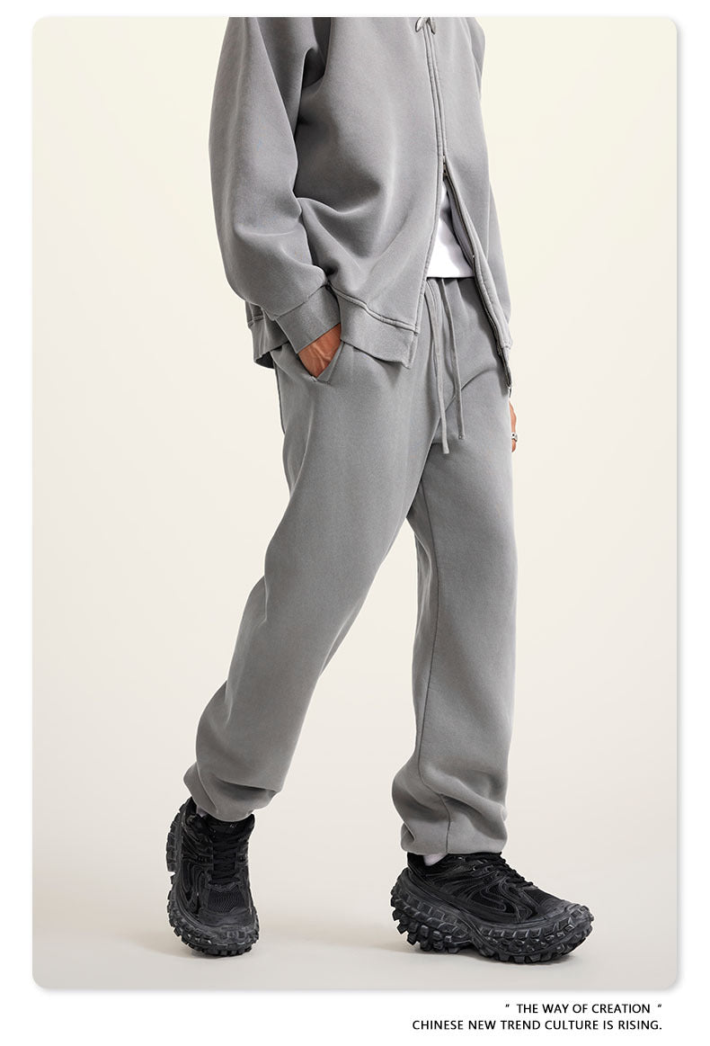 Wide-leg Washed Sweatpants WN6462